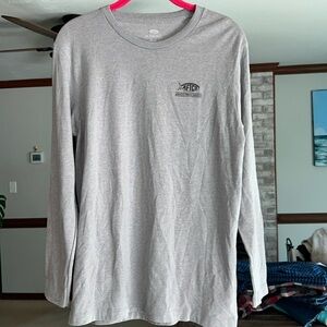 Aftco Long Sleeve Gray lightweight T Shirt Size Medium